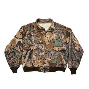 Classics By Ranger Camo Coat Men Vintage Camouflage Fleece Bomber Hunting Jacket